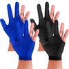 Aruicheng Billiards Glove 2 Pcs Three Finger Pool Glove Universal