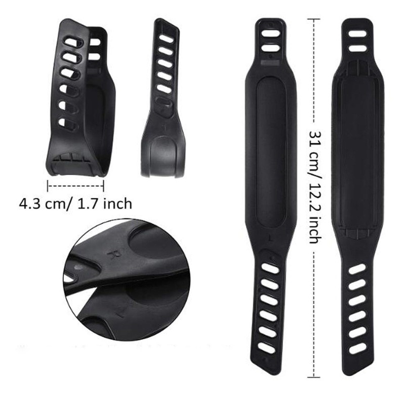 QANYEGN 1Pair Exercise Bikes Pedals, Anti Slip Strip Pattern Bikes