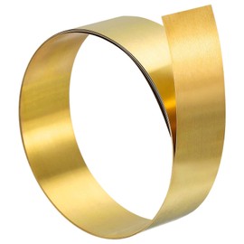 TA-VIGOR 1Pcs Brass Sheet Roll, 1000mm x 20mm x 0.3mm Metal Foil Plate Roll Brass Metal Thin Sheet Strip for Crafts, Electrical Repairs, DIY Projects, Grounding