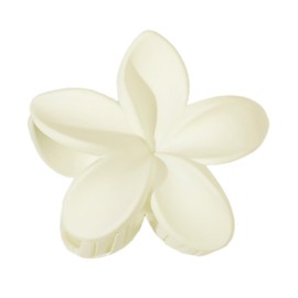 1 x women's flower hair clips, flower hairpin, hair clips, claw clip, non-slip plastic hair pin, headpiece, hair accessories for women, girls, for daily wear, white