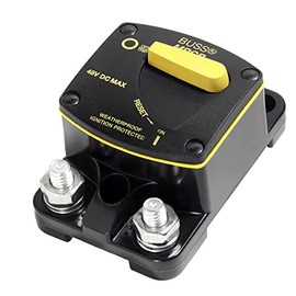 Bussmann CB187F-200 Weatherproof Marine Rated High Amp Type III Flush Mount Circuit Breaker (200 Amp), 1 Pack