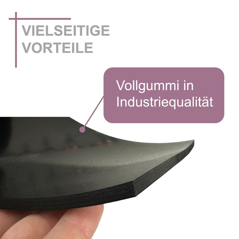 Rubber Strip - Thickness 5 mm Available in Various Sizes