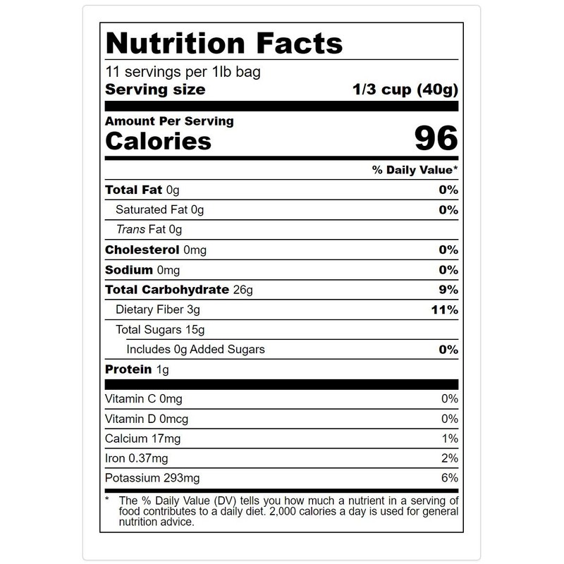 Bella Viva Orchards Dried Pitted Prunes, 1 lb of Dried