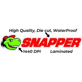 Snapper Turtle lawnmower Waterproof Decal Sticker Emblem Tractor mower - 4" x .81"