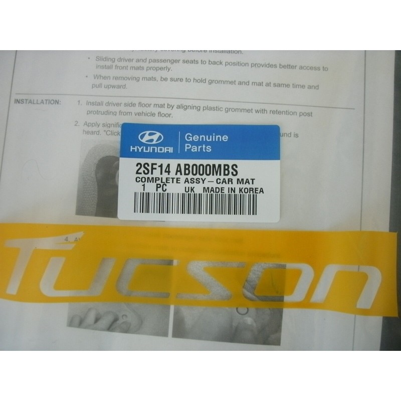 Factory, OEM Hyundai Tucson factory carpet floor mats brown
