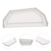 Tofficu Rain Gutter End Plug Gutter Accessories Downspout Parts PVC