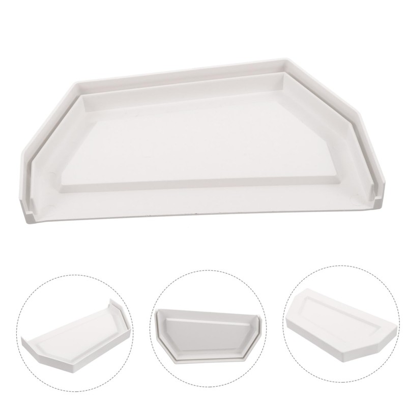 Tofficu Rain Gutter End Plug Gutter Accessories Downspout Parts PVC