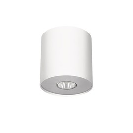 Licht-Erlebnisse Modern Ceiling Spotlight White Metal GU10 Round Diameter 13 cm Ceiling Light Living Room Kitchen Hallway
