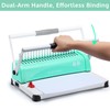 OFFNOVA Binding Machine, 21-Hole 450 Sheets Paper Comb Binding Machine