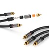 KabelDirekt 1m component cable (3 male RCA connectors - 3