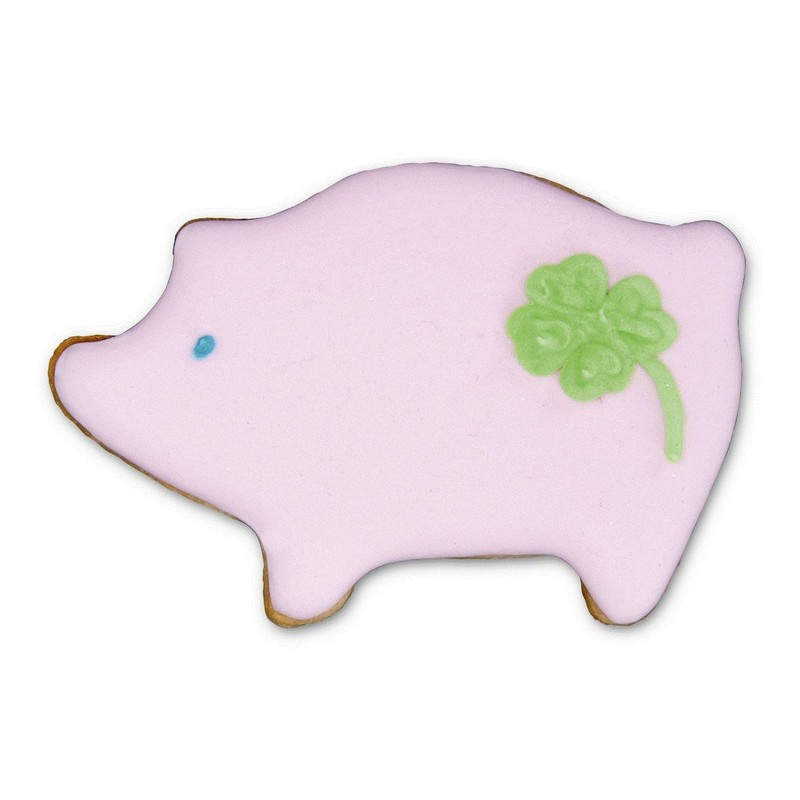 Staedter Lucky Pig Cookie Cutter, 7 cm, Stainless Steel, Silver