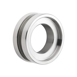 ck-tuerbeschlaege Solid Handle Shell for Sliding Glass Doors V2A Matte Stainless Steel Open