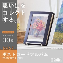 Lihit Lab Collel Postcard Album A6 Black N467-24