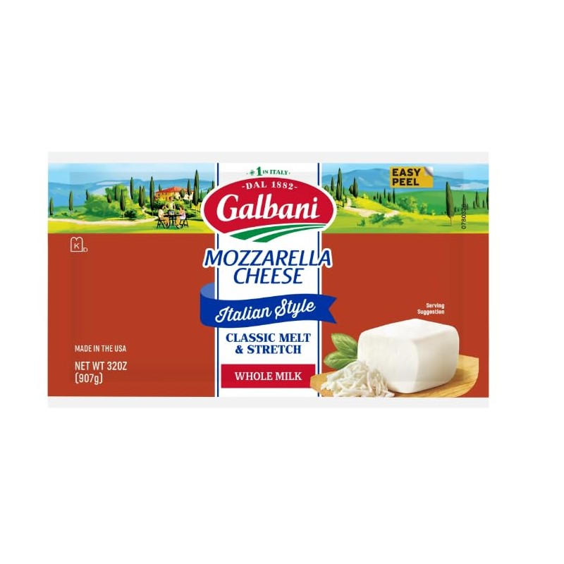 Whole Milk Italian Style Mozzarella Cheese by Galbani 32 oz