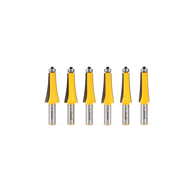 Yonico Guitar Finger Board Radiusing Router Bit Set 6 Bit