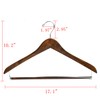 Quality Hangers Wooden Hangers Beautiful Sturdy Suit Coat Curved Hangers