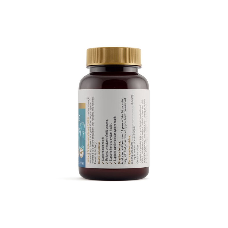 Herbs Of Gold Natural Vitamin E 500iu 50 Capsules