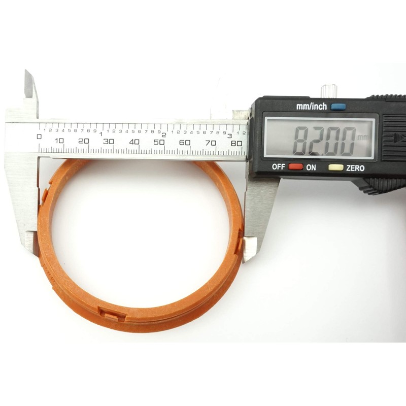 RONAL 4x Centring Rings 82.0-72.5/82 to 72.5 Blood Orange