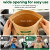 Disposable Vomit Bags, 2000cc Dual-Zip Kraft Paper, 6 Pack