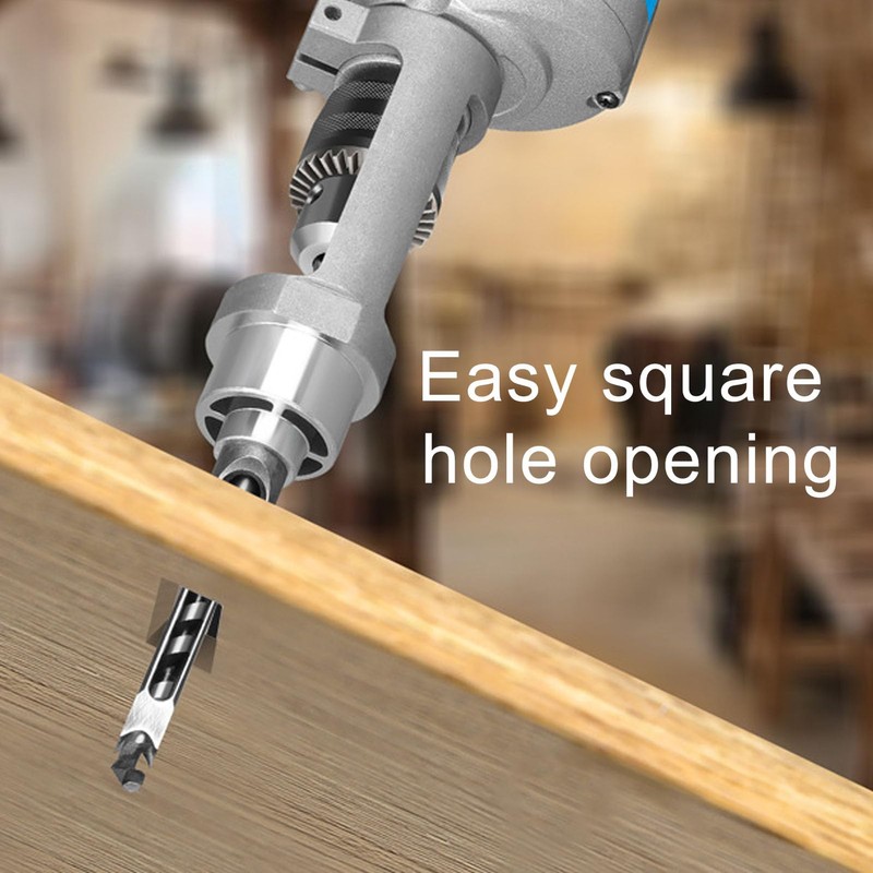 Square Hole Drill Bit Adapter for 38-43mm Drill Chucks 19mm