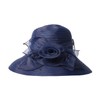Women’s Derby Dress Fascinator Church Cloche Hat Wide Brim Sun