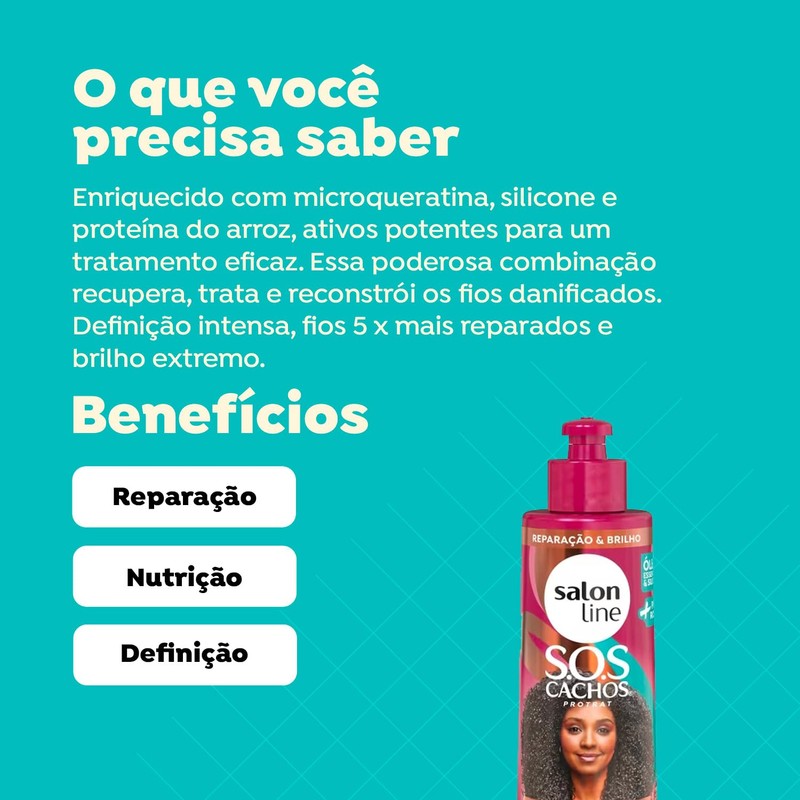 Salon Line S.O.S Cachos Mais Poderosos Salon Line Curly Hair
