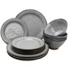 Gibson Dinnerware Set 12 Pieces, Multi Color