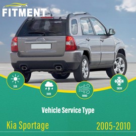 24" 16" 12" Windshield Wiper Blades Replacement for Kia Sportage 2005 2006 2007 2008 2009 2010 Premium All Weather Front Rear Wipers Set - OEM Quality (Pack of 3)