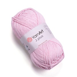 YarnArt J.Plus Cotton Blend Yarn - Knitting & Crochetting Soft Baby Yarn 55% Cotton 45% Acrylic, 100 g (3.5 oz), 160 m (174 yds), Weight : 4, (1 Skein) (69)