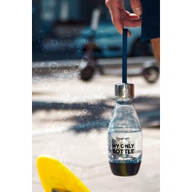 SodaStream My Only Botte Plastic Bottle, 0.5 L, Dishwasher Safe, Black, Pack of 1, Aluminium, 21 cm High