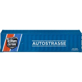 Hot Wheels Strasse, Autobahn, Autostrasse Container Set, 5 1:64 Scale Cars in Collectible Container, Metal/Metal & RealRiders, for Collectors