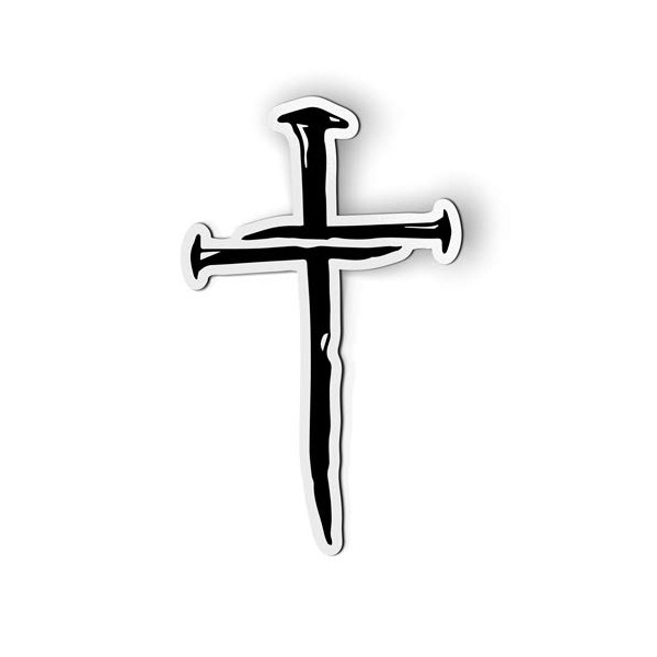 AK Wall Art Cross Nails - Magnet - Car Fridge