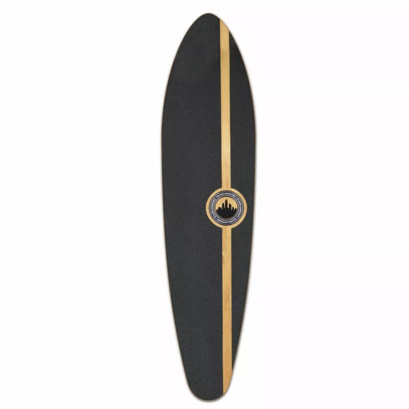 Yocaher Kicktail Rasta Longboard Deck