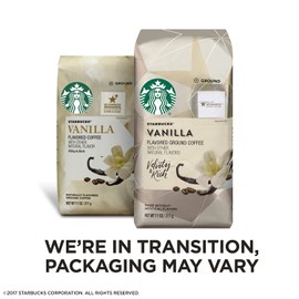 Starbucks Flavored Ground Coffee — Vanilla — No Artificial Flavors — 6 bags (11 oz. each)
