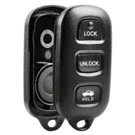 Carcasa y almohadilla para mando a distancia sin llave, compatible con Toyota Camry Corolla Matrix Sienna Solara / Pontiac Vibe (GQ43VT14T)