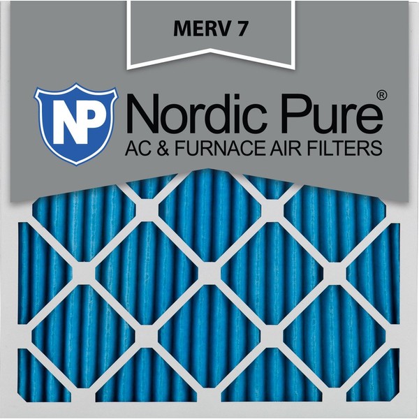 Nordic Pure 16x20x1 MERV 7 Pleated AC Furnace Air Filters 6 Pack