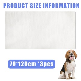 Disposable Pet Bath Towel,3 PCS Portable Pet Grooming Towels,27.5 x 47.2 inch Convenient Pet Cleaning Towel Pet Drying Towels,Absorbent Bath Towel for Large Dog