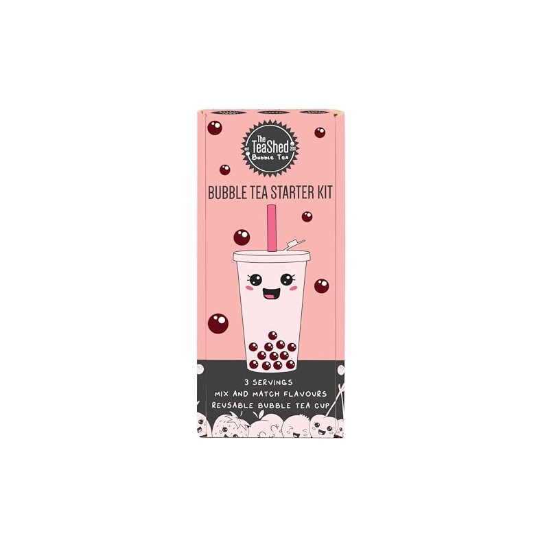Boba Tea Starter Kit with Reusable Bubble Tea Cup and