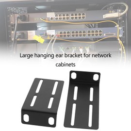 LT Easiyl Pack of 2 88 mm Rack Ear Mount Adjustable Hole Spacing 29-40 mm for 19 Inch Switches Compatible with HP Switches with Screw