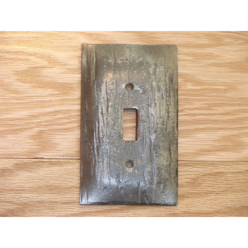 Forged Pebble textured light switch plate