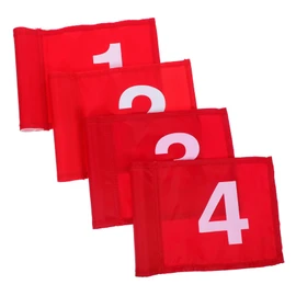 Abaodam 4pcs Golfing Training Flags Portable Flags Numbers for Game and Practice