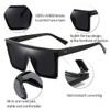 Dollger Retro Square Sunglasses Women Men Large Fashion Flat Top
