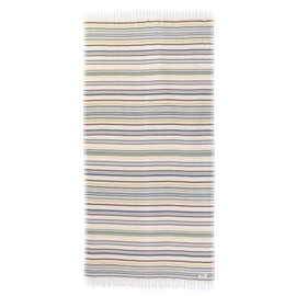 Teema Large Turkish Beach Towel - 100% Turkish Cotton - Sand Free - Fast Drying - Versatile and Multi-Use - The Shoreline (Colorful)