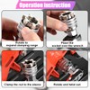 ZIMISI Adjustable Universal Socket Wrench, 10-19mm Multifunctional Magic Sleeve Tool,