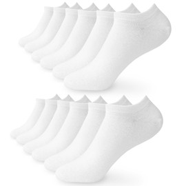SC Products Bamboo Socks Women and Men (6-Pack) | Bamboo Trainer Socks Womens 4-7, Mens Trainer Socks for Men 9-12 | Odour-free Invisible Socks Women, Ankle Socks Mens