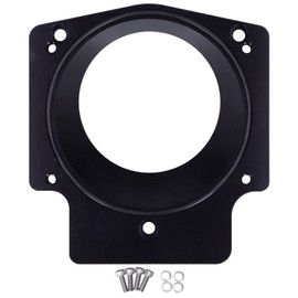 92mm black throttle spacer + LS Throttle Body Adapter 3.6in Intake Manifold Spacer Fit for GM GEN III LS1 LS2 LS6 LSX LS4 (black)