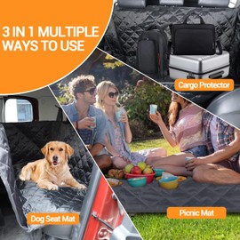 Fgtagtal Dog Seat Cover Compatible with Toyota FJ Cruiser 2007-2021, Back Seat Cover for Dogs Pet Car Seat Protector Waterproof Bench Car Seat Cover, Rear Seat Cover for Pet (for Back Seat)