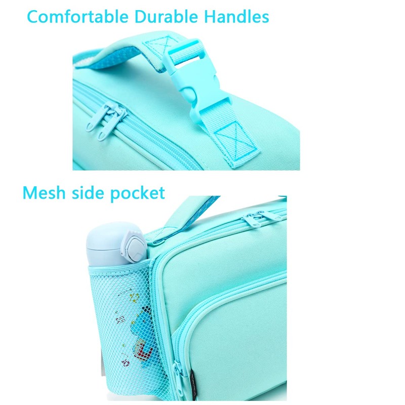 FlowFly Kids Lunch box Insulated Soft Bag Mini Cooler Back