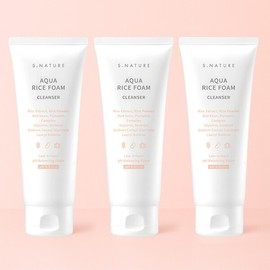 S-Nature (현대Hmall)에스네이처 아쿠아 라이스 약산성 클렌징폼 160ml 트리오세트 ES Nature Aqua Rice Mild Acid Cleansing Foam 160ml Trio Set