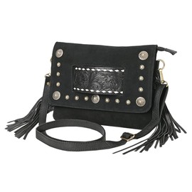 American Darling Wallet Suede Genuine Western Leather Women Bag Handbag Purse